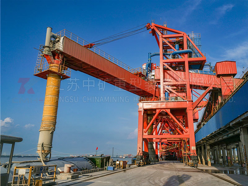 Linear track ship loader