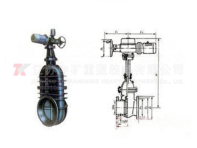 Electric wedge gate valve
