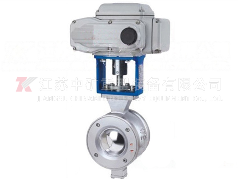 Electric V-type regulating ball valve