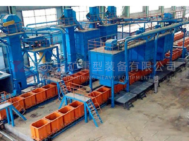 Lost-in-process production line